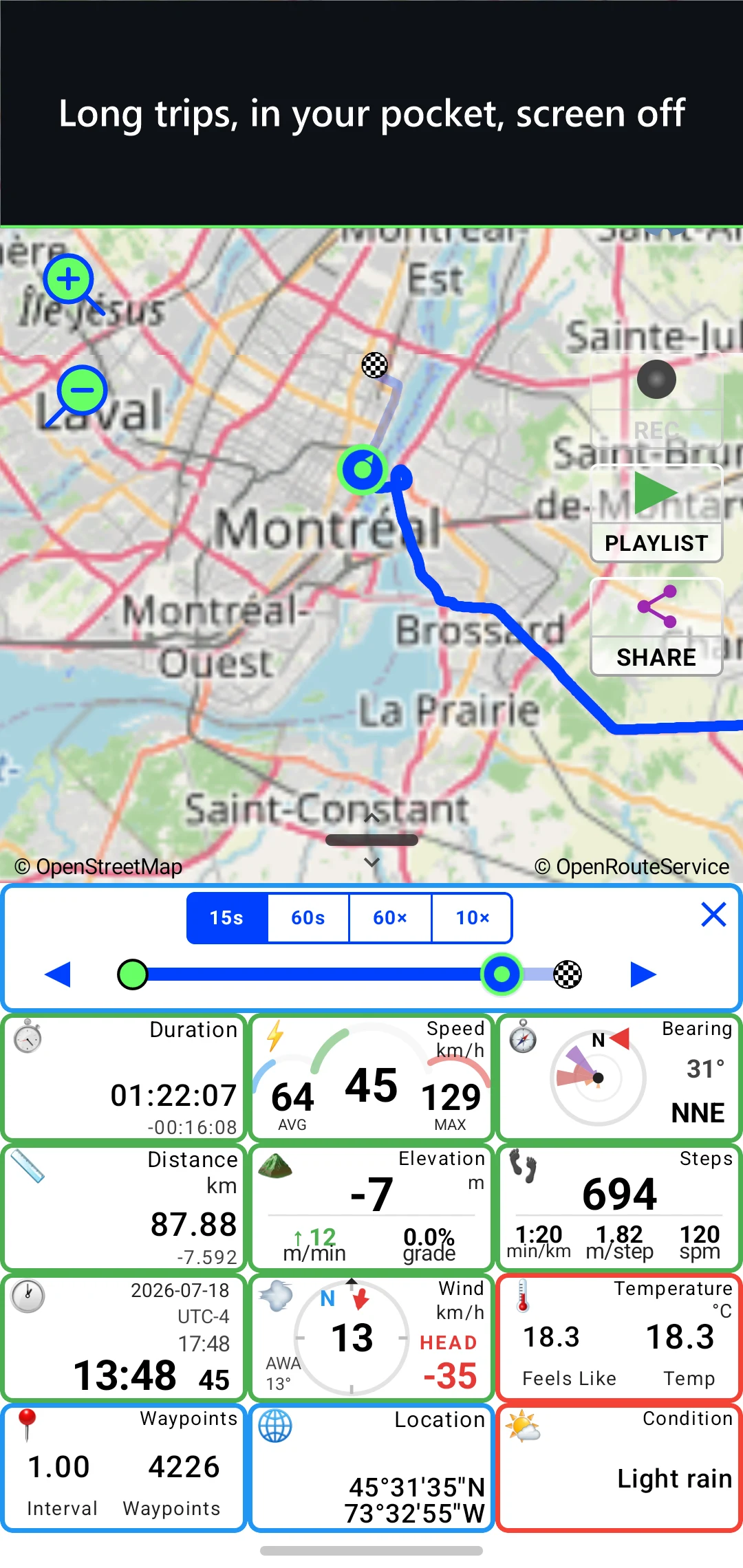 PathXplorer GPS Track Recorder screenshot